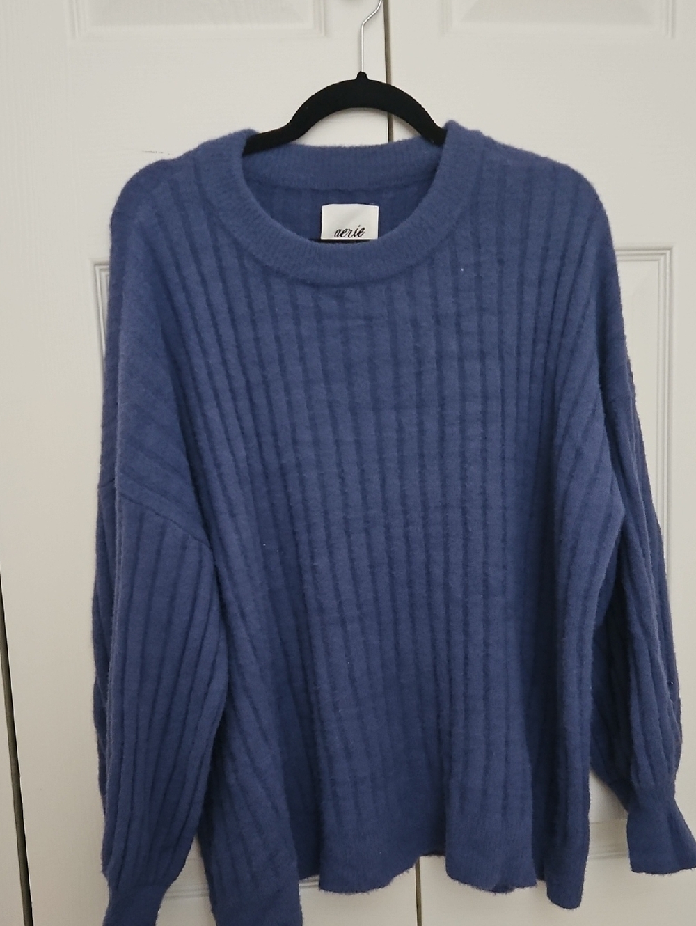 aerie Ribbed Crewneck Sweater - Periwinkle